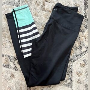 EUC Zyia turquoise bumblebee LNT Leggings